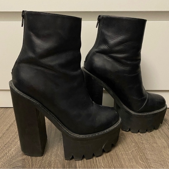 Jeffrey Campbell RARE Mulder Platform Boots - Picture 3 of 7